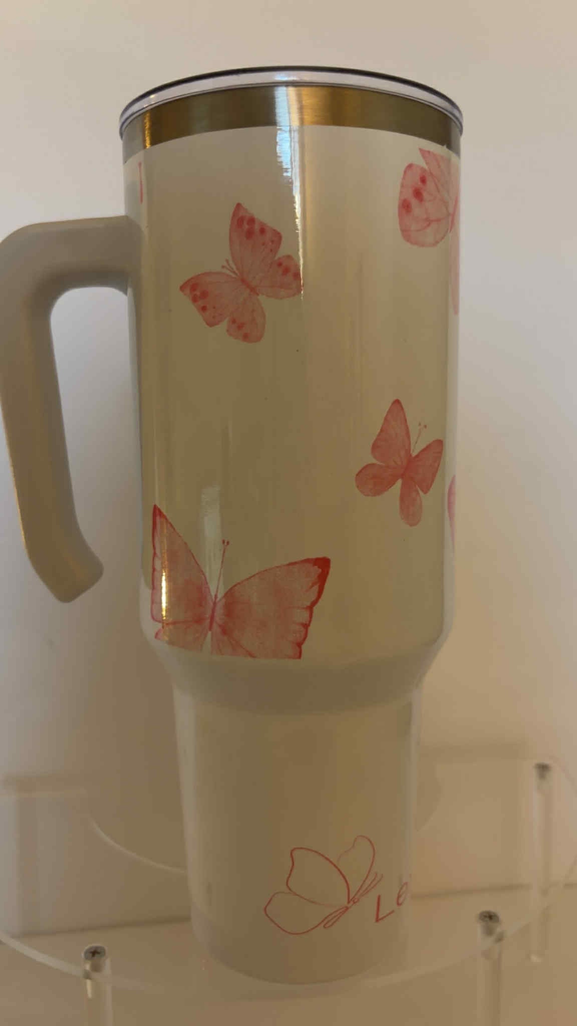 Lexyys Designs Butterfly Handled Tumbler (40oz)