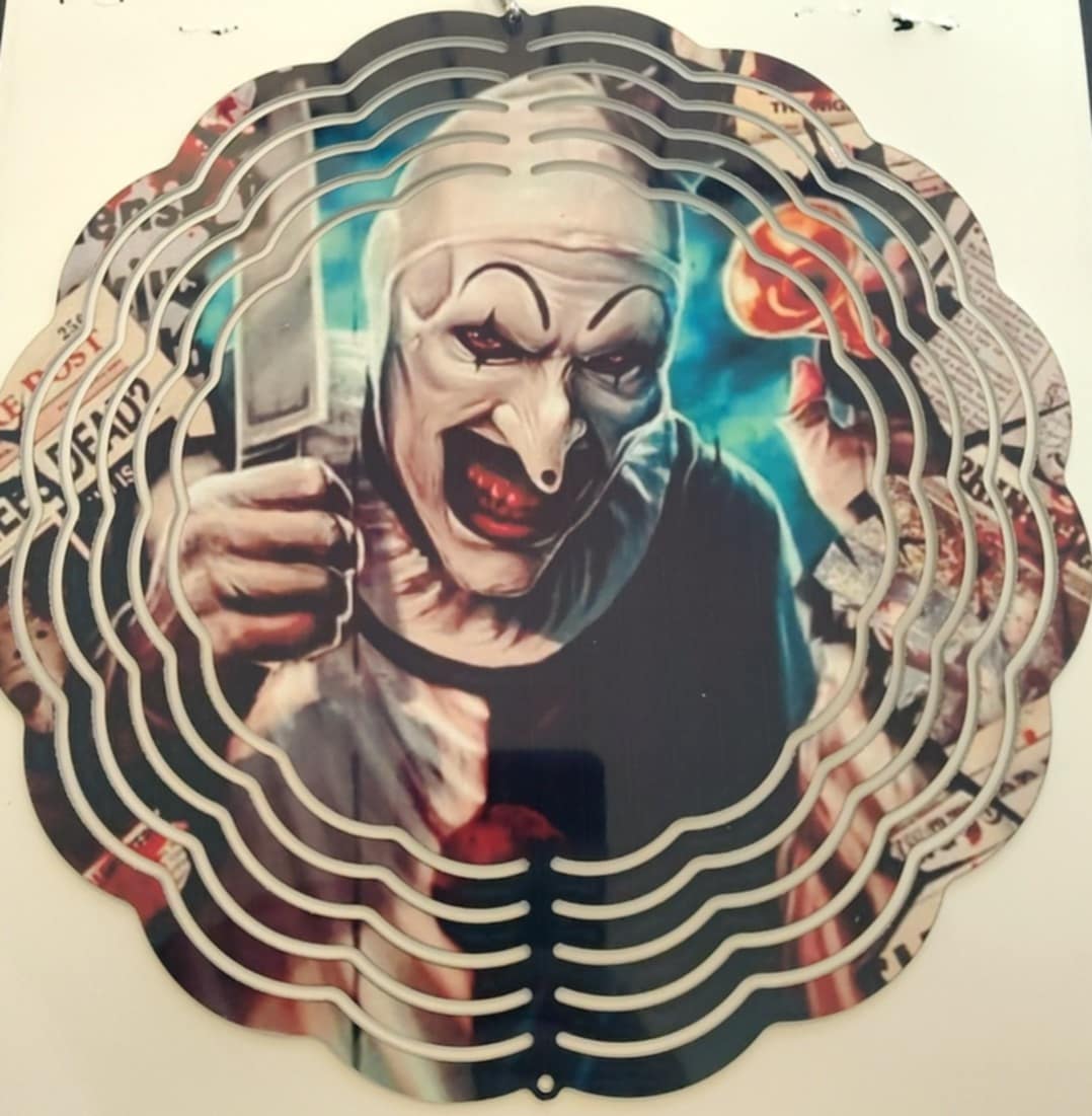 🎃 Terrifying Clown Horror Wind Spinner