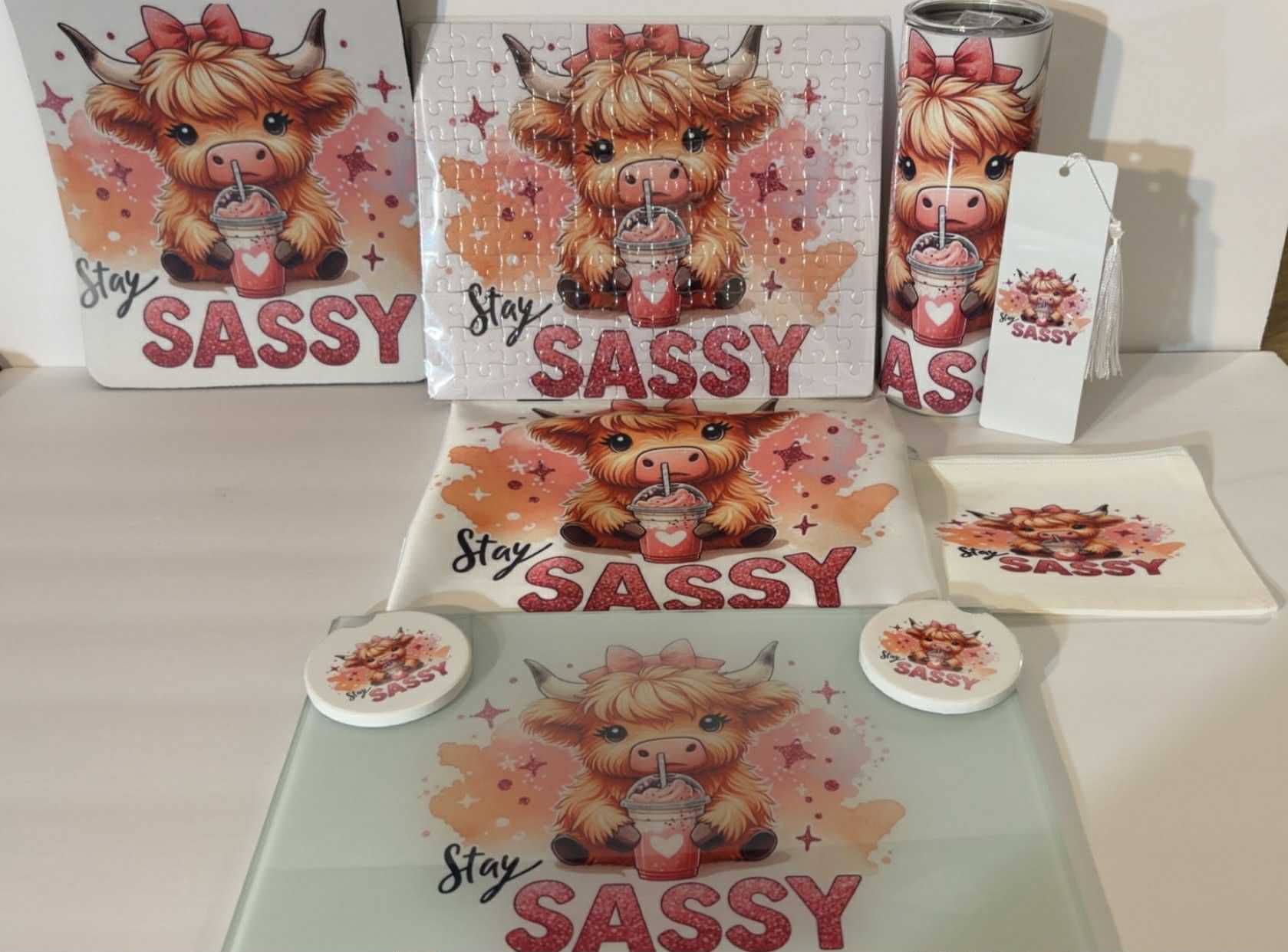 Stay Sassy Highland Cow Gift Bundle