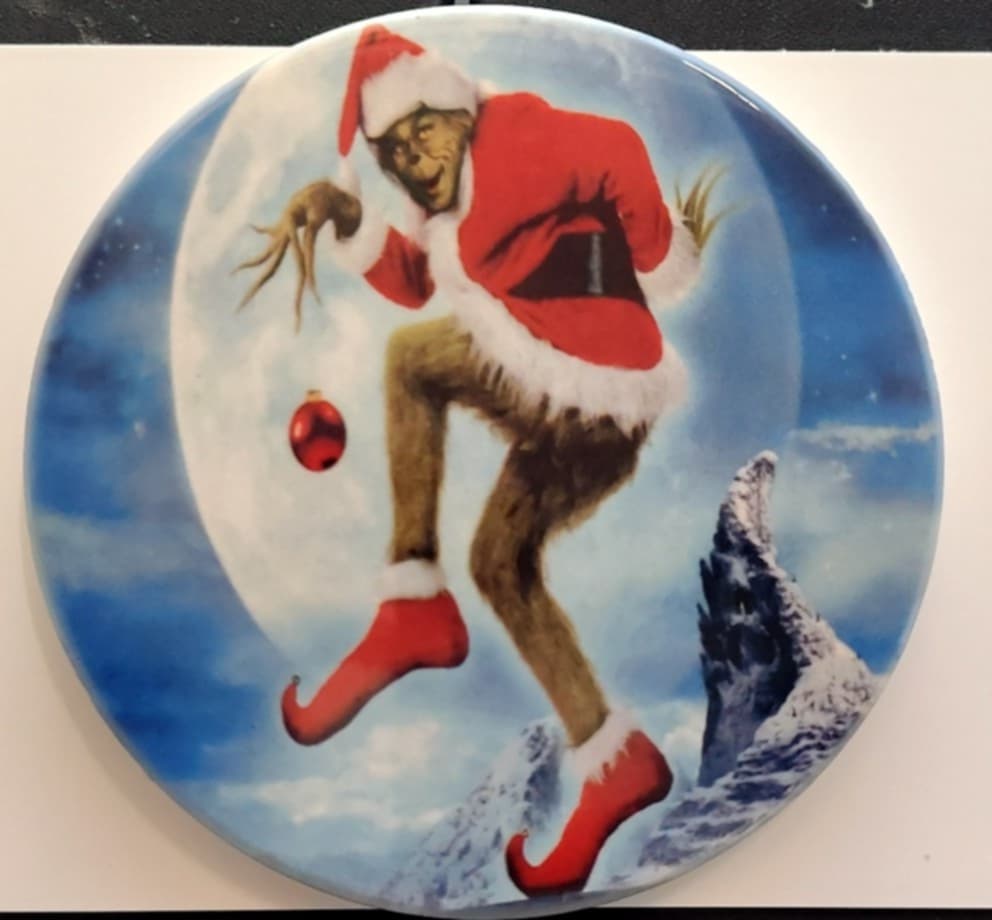 🎄 Holiday Grinch Ceramic Coaster Set