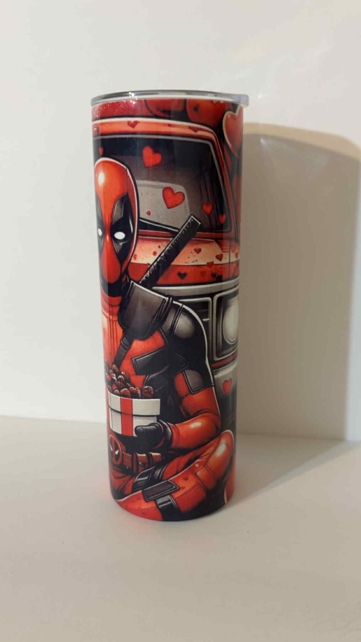 Comic Hero Valentines Day Tumbler 🚘