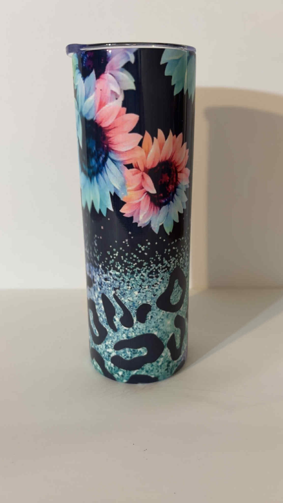 Sunflower Glitter Leopard 20oz