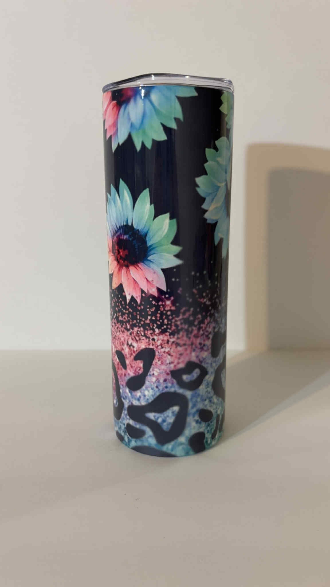 Sunflower Glitter Leopard 20oz