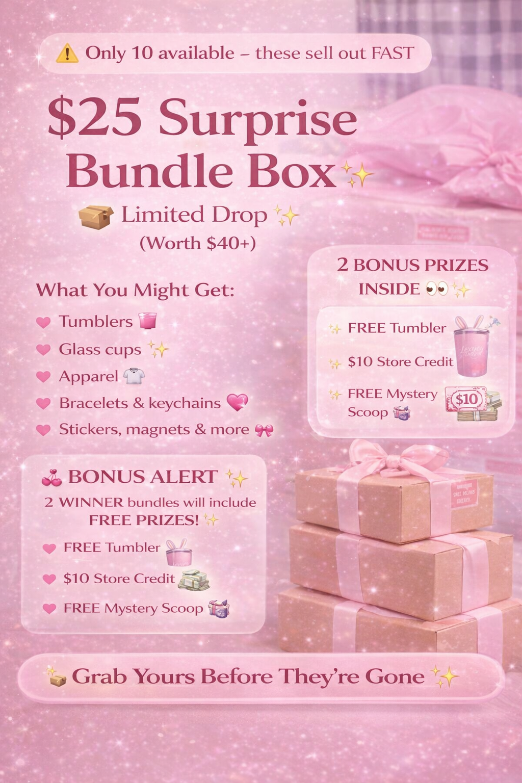 $25 Surprise Bundle Box 📦✨ (Worth $40+) – Limited Drop