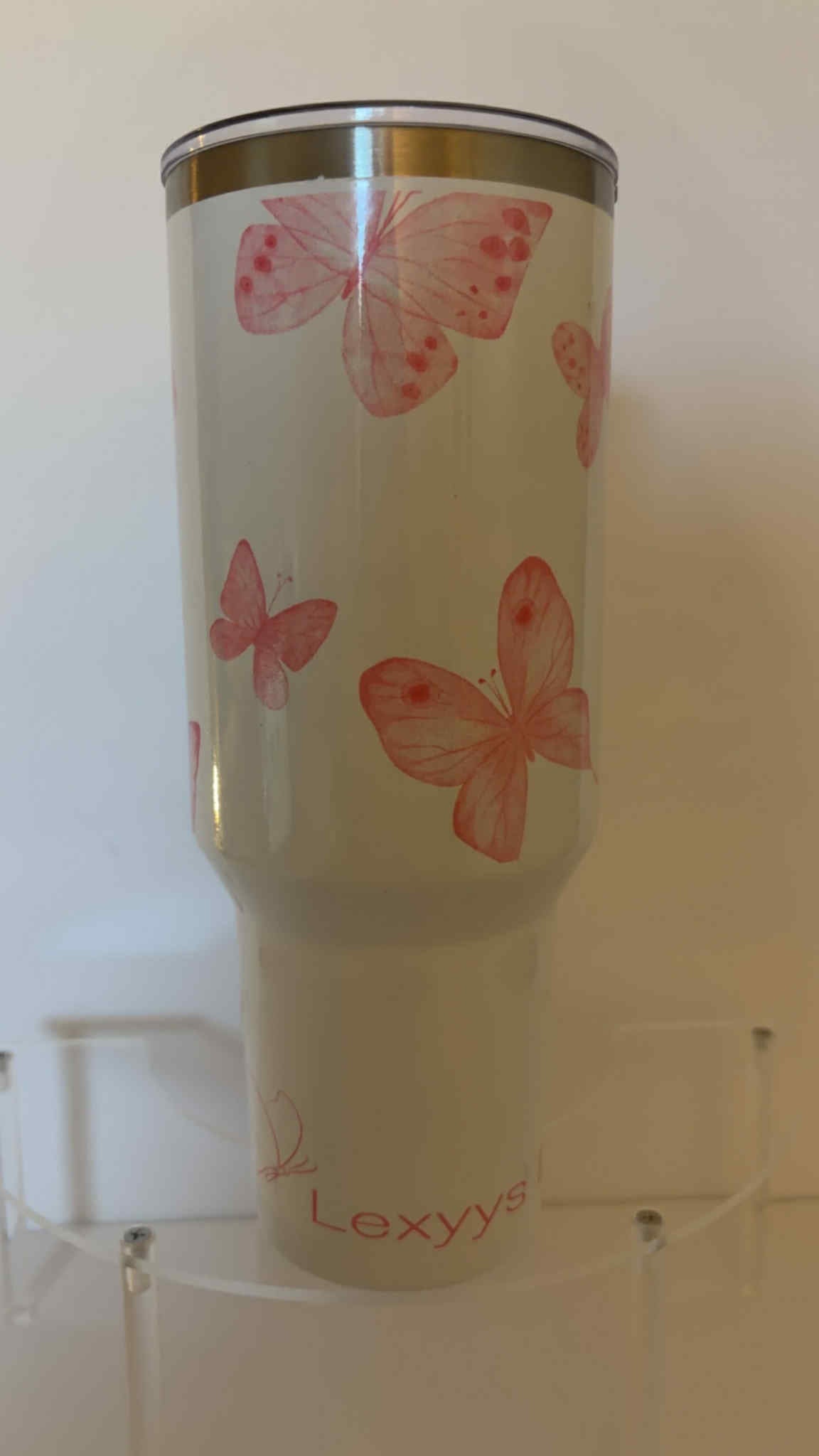 Lexyys Designs Butterfly Handled Tumbler (40oz)