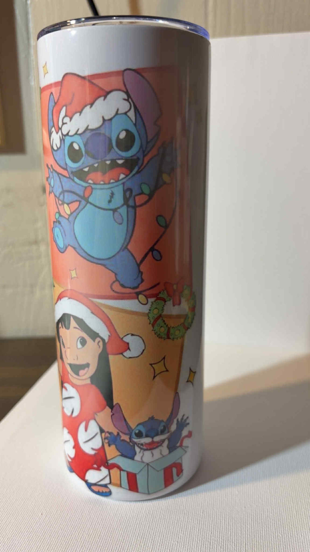 🎄 Christmas Stitch 20oz Skinny Tumbler