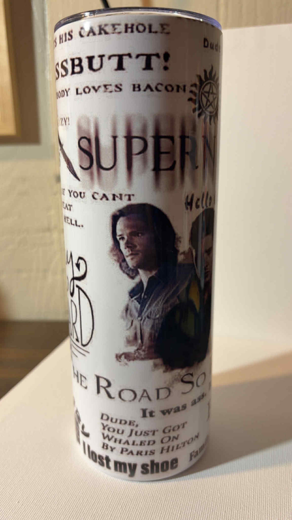 🔥 Supernatural Quotes 20oz Skinny Tumbler