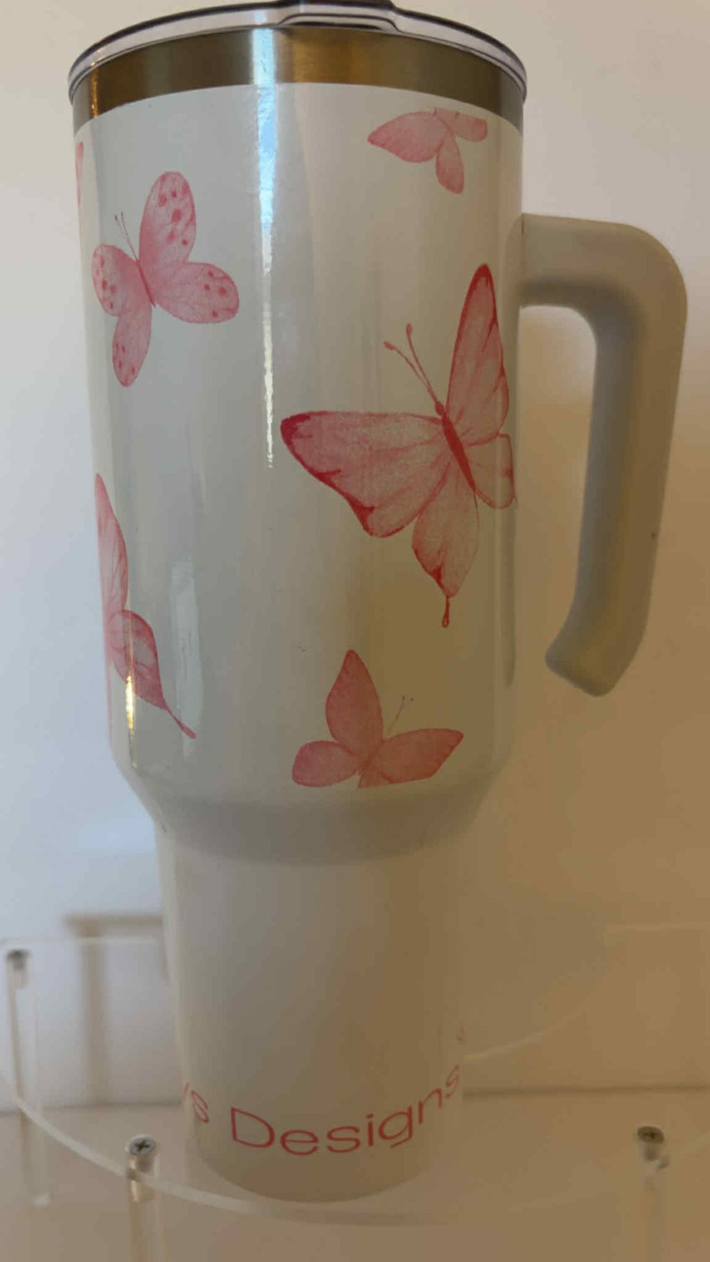 Lexyys Designs Butterfly Handled Tumbler (40oz)