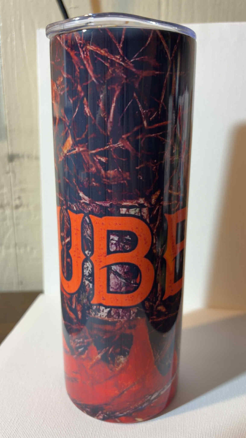 🔥 20oz Skinny Tumbler – Hunting Camo "Hubby" & Pink “Wifey” Designs