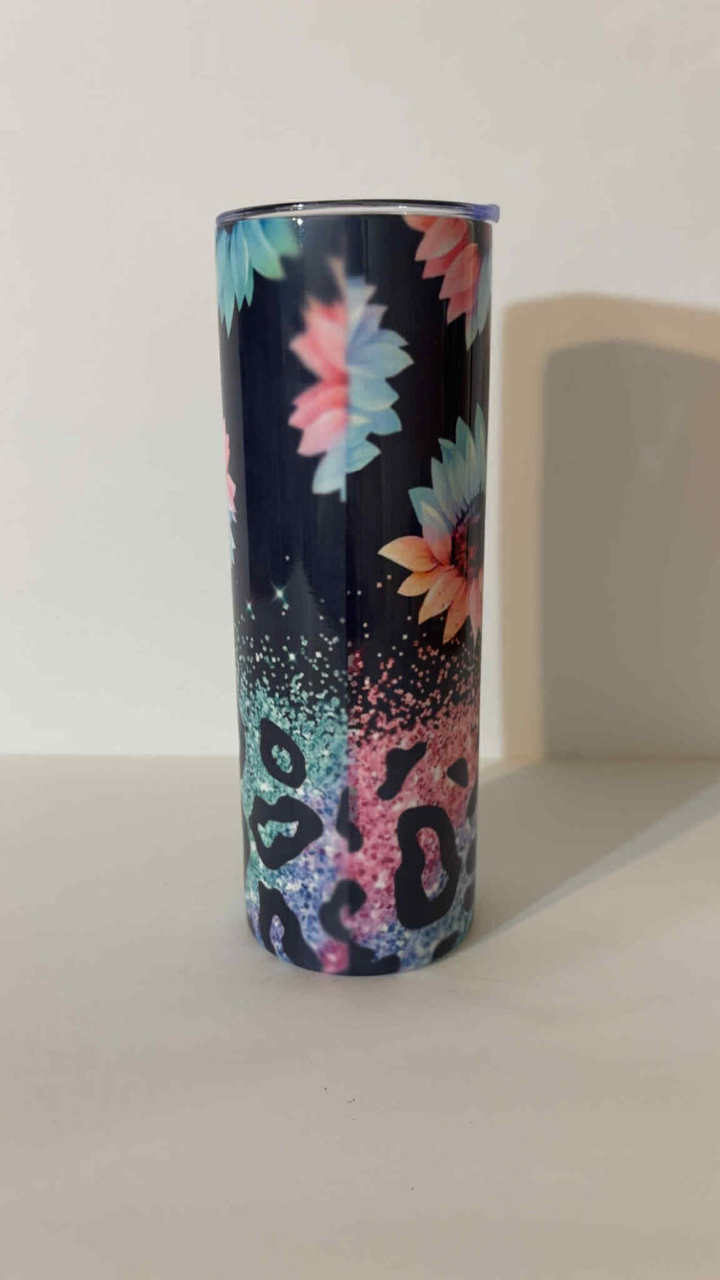 Sunflower Glitter Leopard 20oz