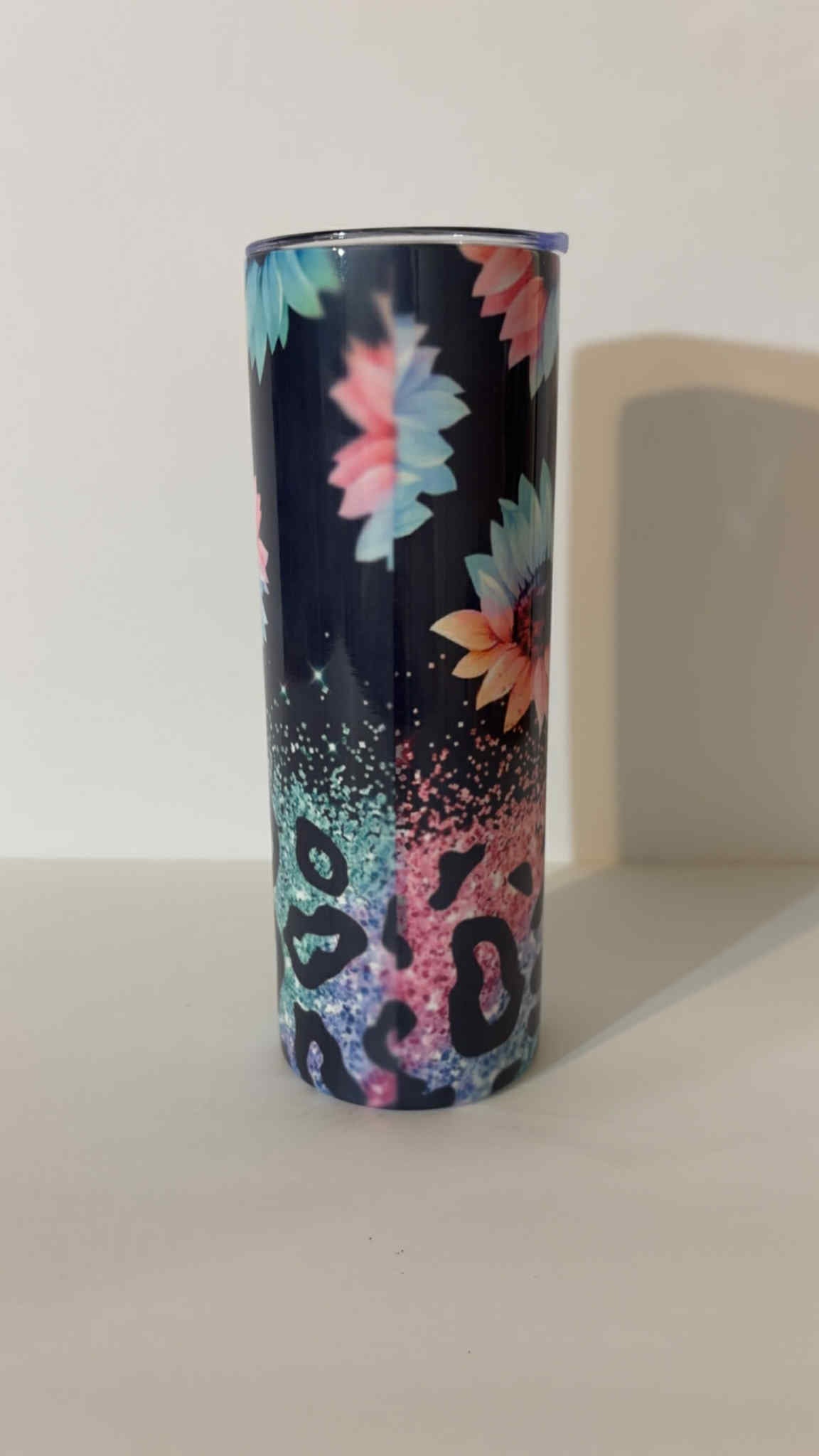 Sunflower Glitter Leopard 20oz
