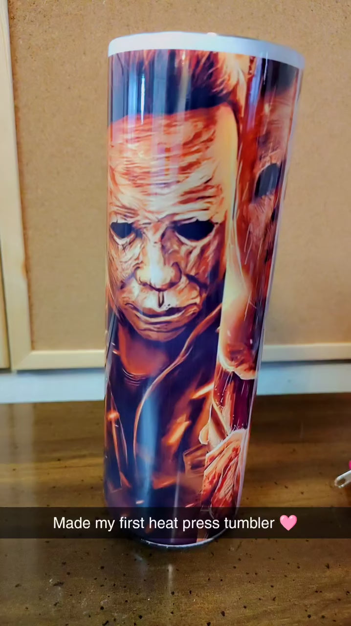 Custom Sublimation Tumblers – Cute & Creepy Designs